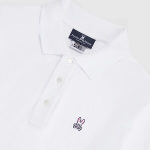 Psycho Bunny Classic White Polo